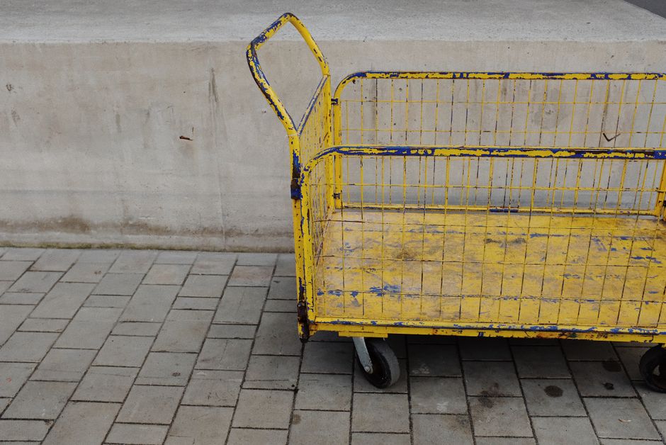 3-Tier Metal Rolling Cart