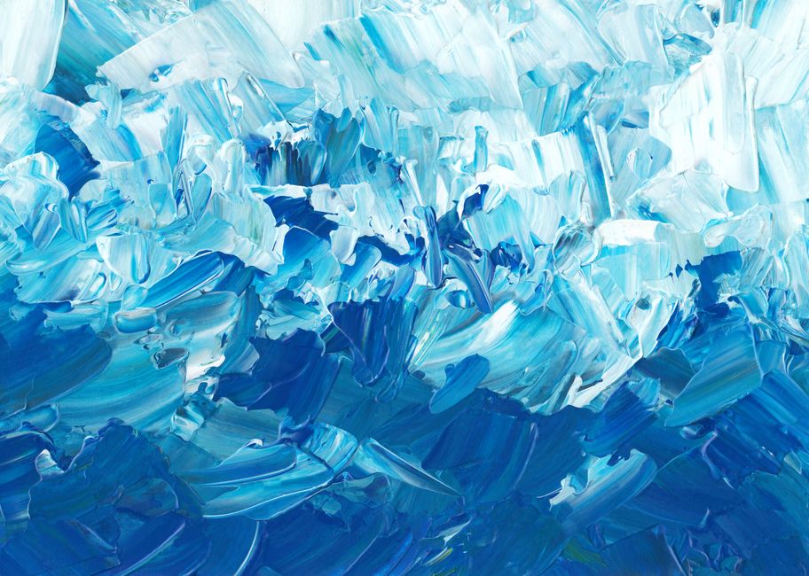 Abstract Ocean Wall Art