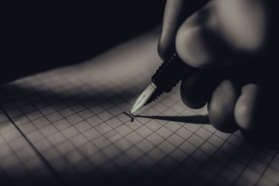 Architectural Grid Paper & White Gel Pens