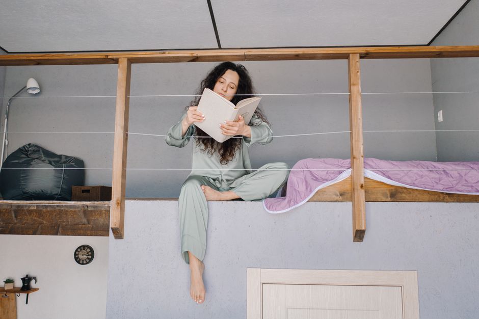 Best Choice Products Wood Loft Bed with Ladder and Shelves