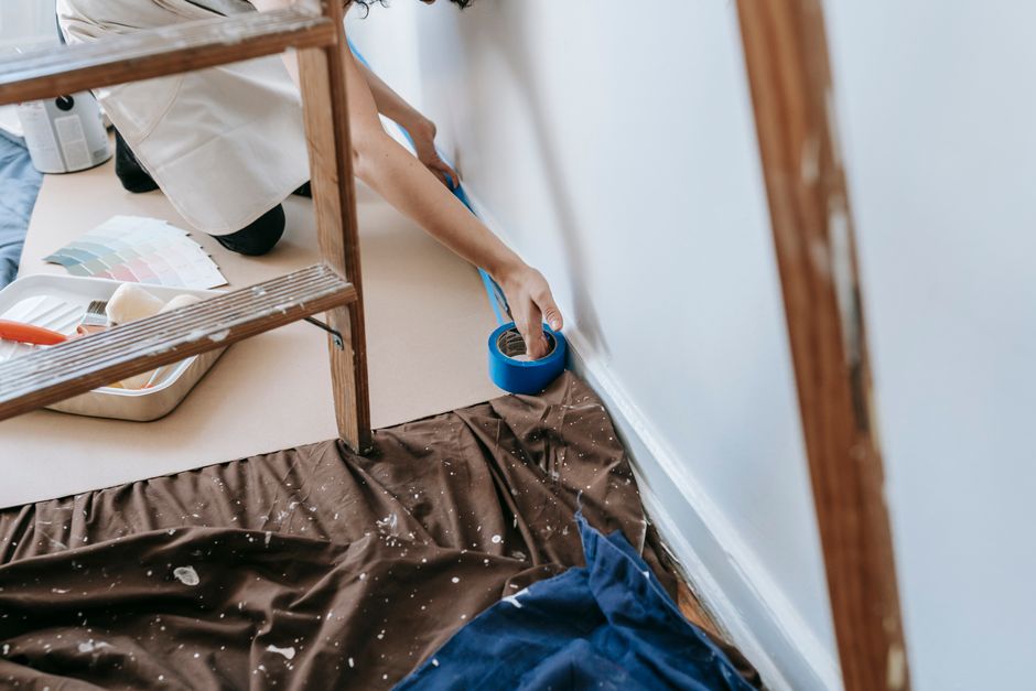 Blue Painter’s Tape Roll