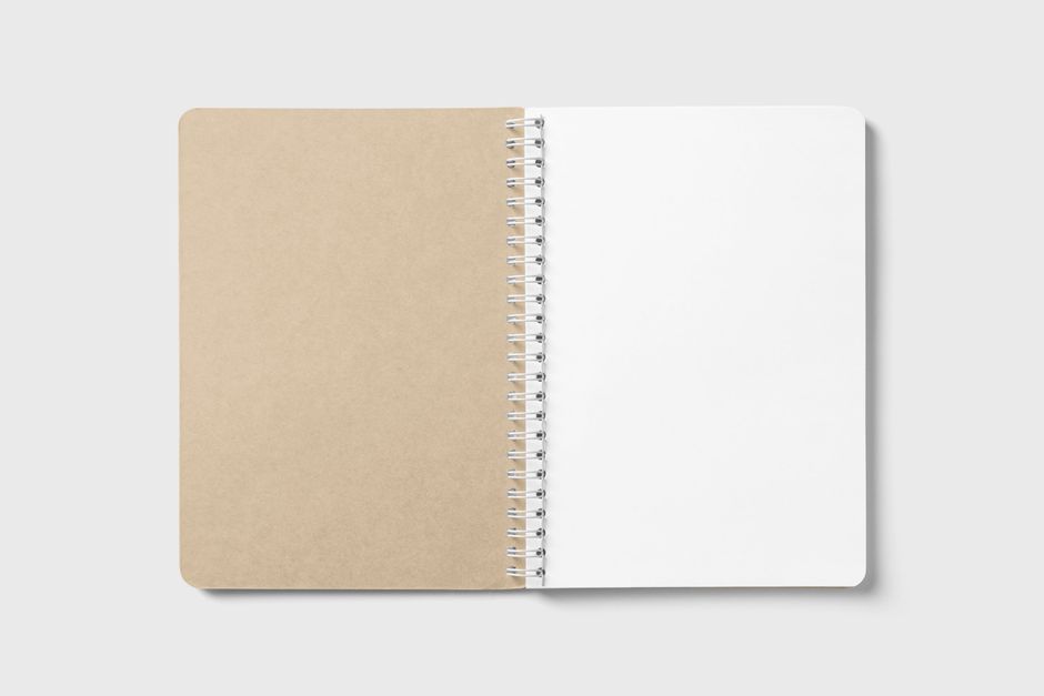 Blue Spiral-Bound Printable Planner