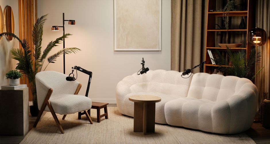Boucle Storage Ottoman