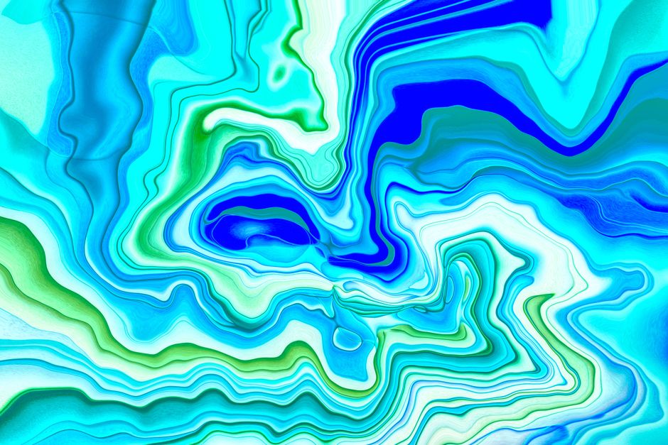 Cerulean Blue Wall Art Print