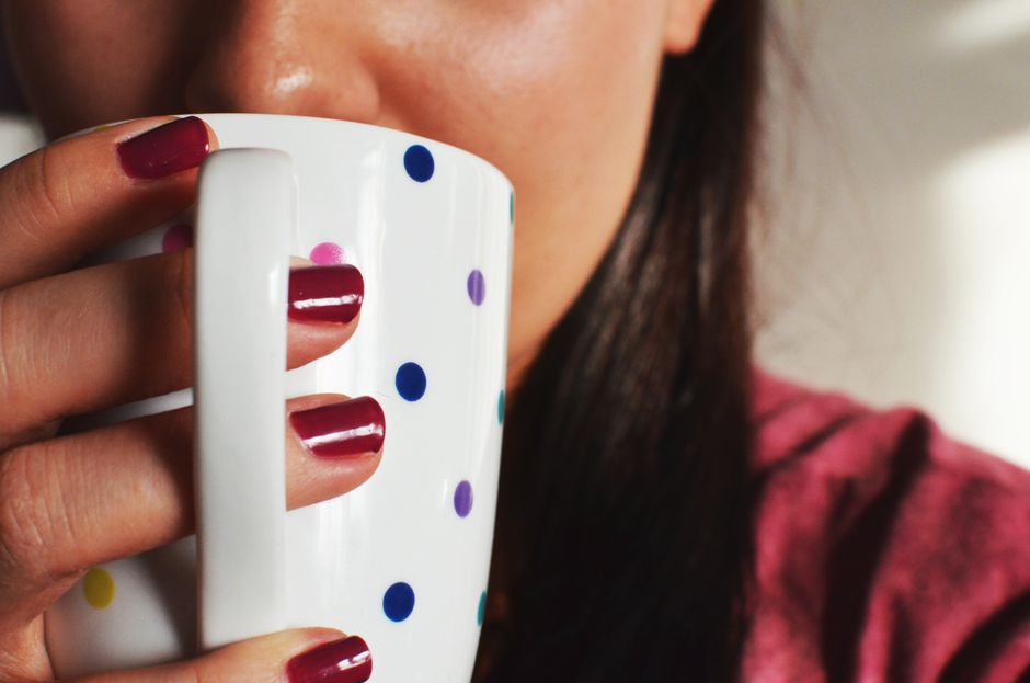 Cherry Red Minimalist Dots