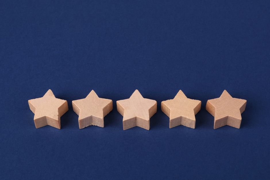 Chunky Painted Wooden Star Blocks