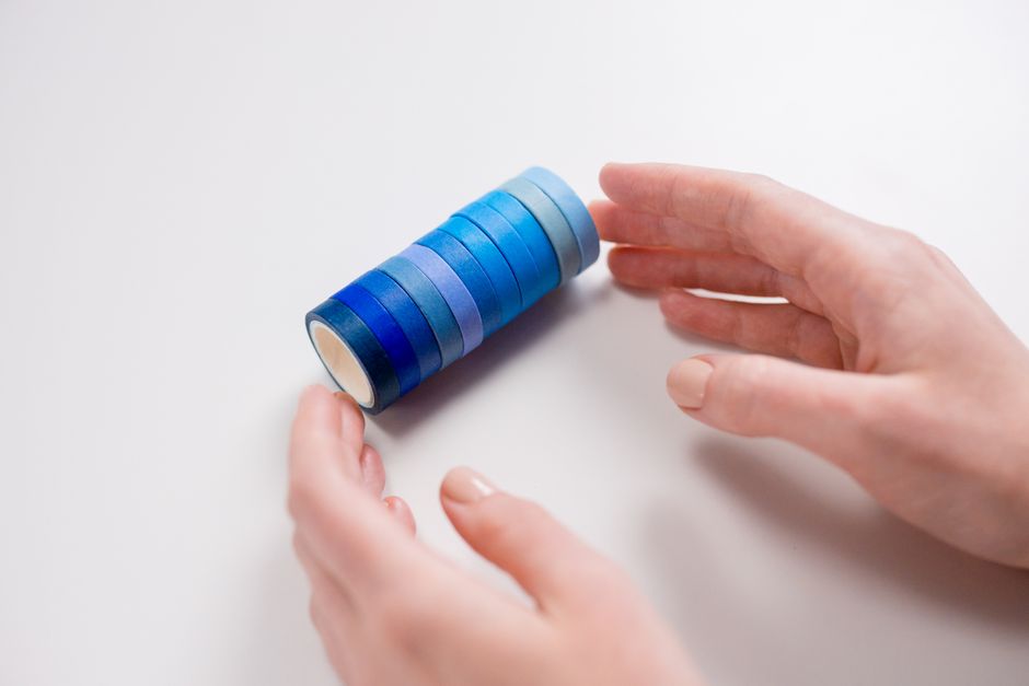 Colorful Washi Tape Wall Organizer