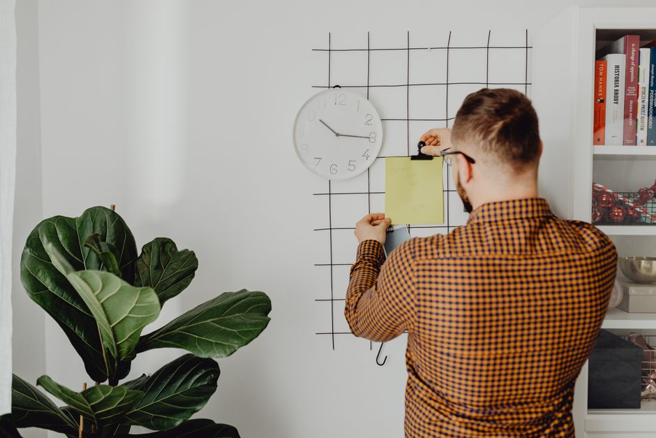Corkboard and Clip Grid