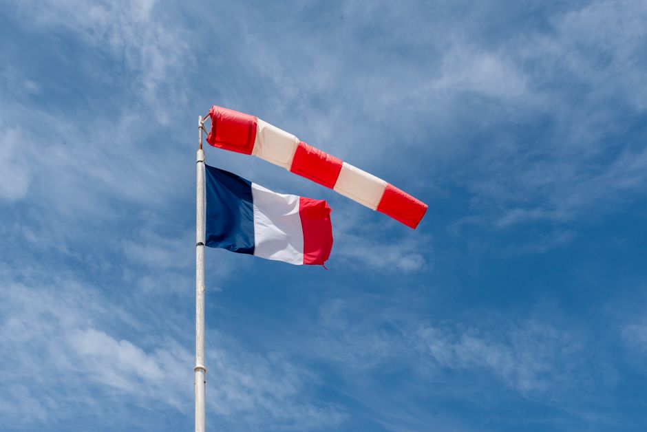 Cotton Canvas Patriotic Windsock