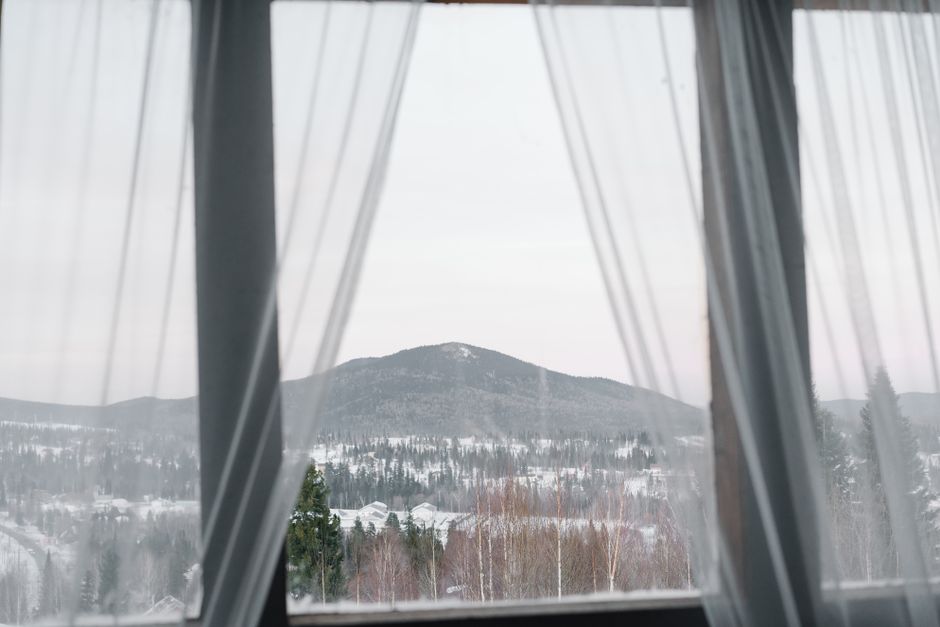 Crystal-Embellished Sheer Curtain Panels