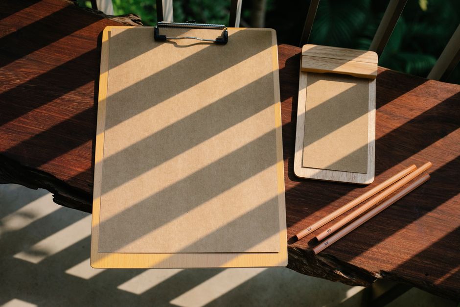Customizable Wooden Clipboard