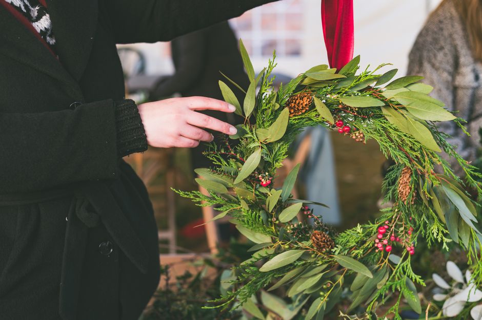 Elegant Eucalyptus and Berry Wreath
