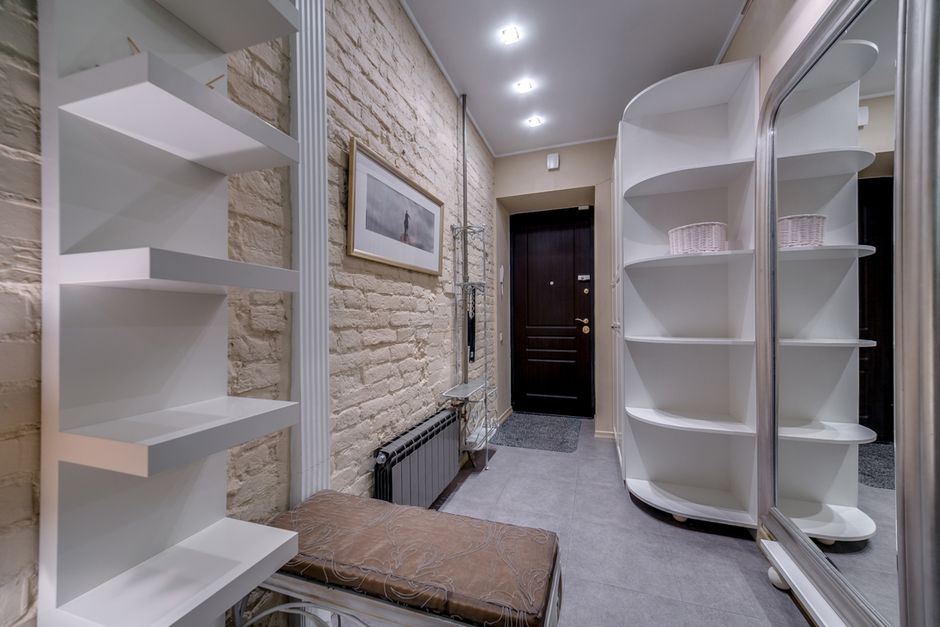 Entryway Bench with Built-in Backpack Storage