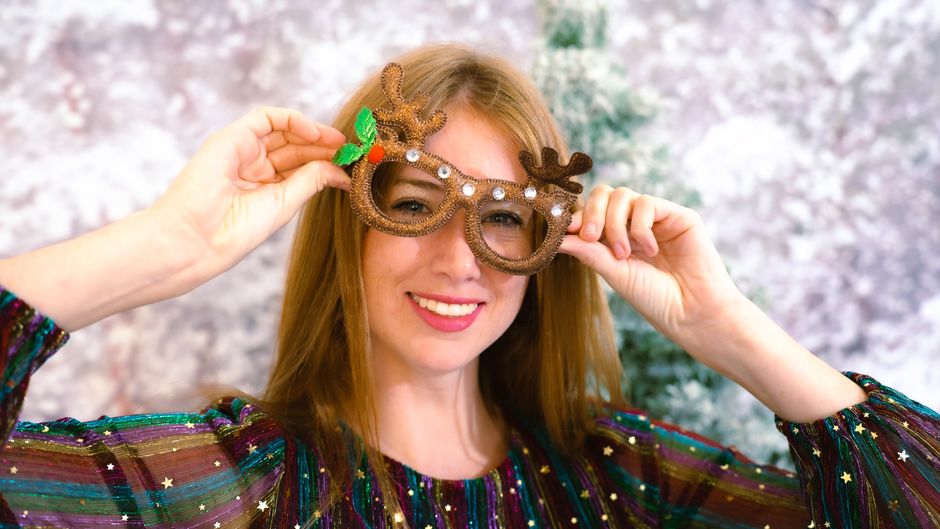 Festive Reindeer Mask Printable