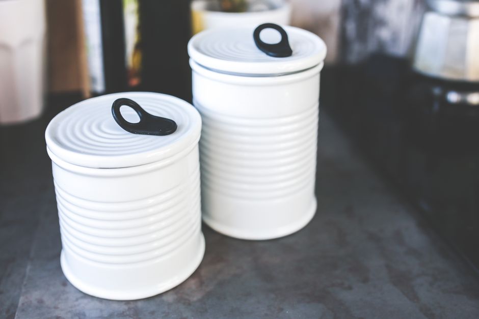 Fluted Glass Canister Set