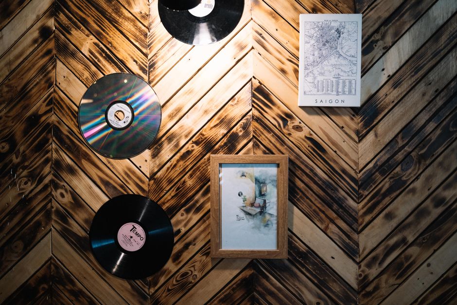 Framed Vintage Vinyl Record