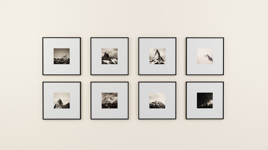 Gallery Wall With Thrifted Frames