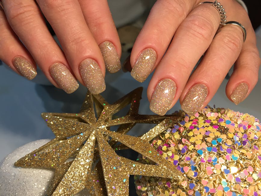 Glitter Gradient Nails