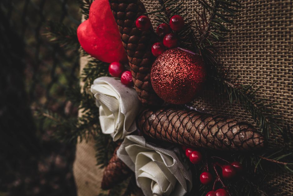 Handcrafted Twig Wreath with Burlap Bow