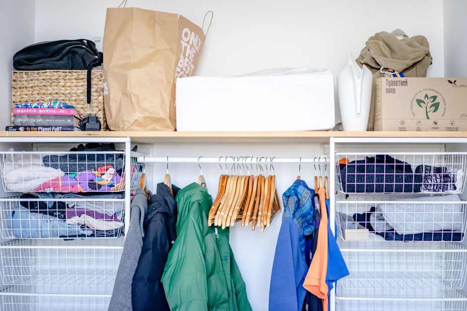Hanging Backpack Storage Shelf