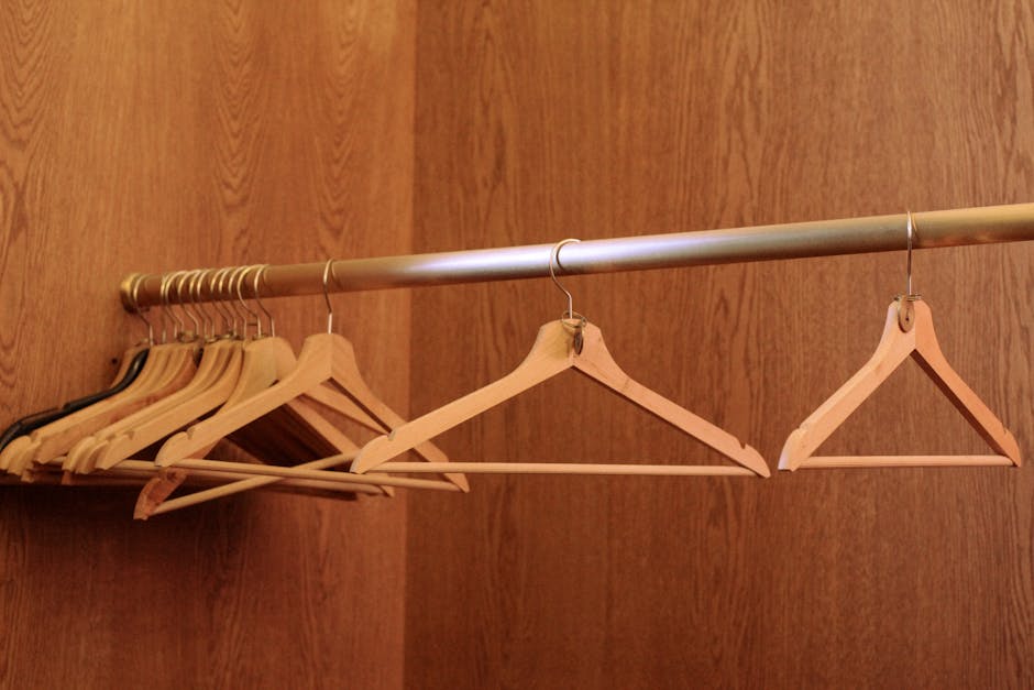 Hanging Closet Rod with Tension Poles