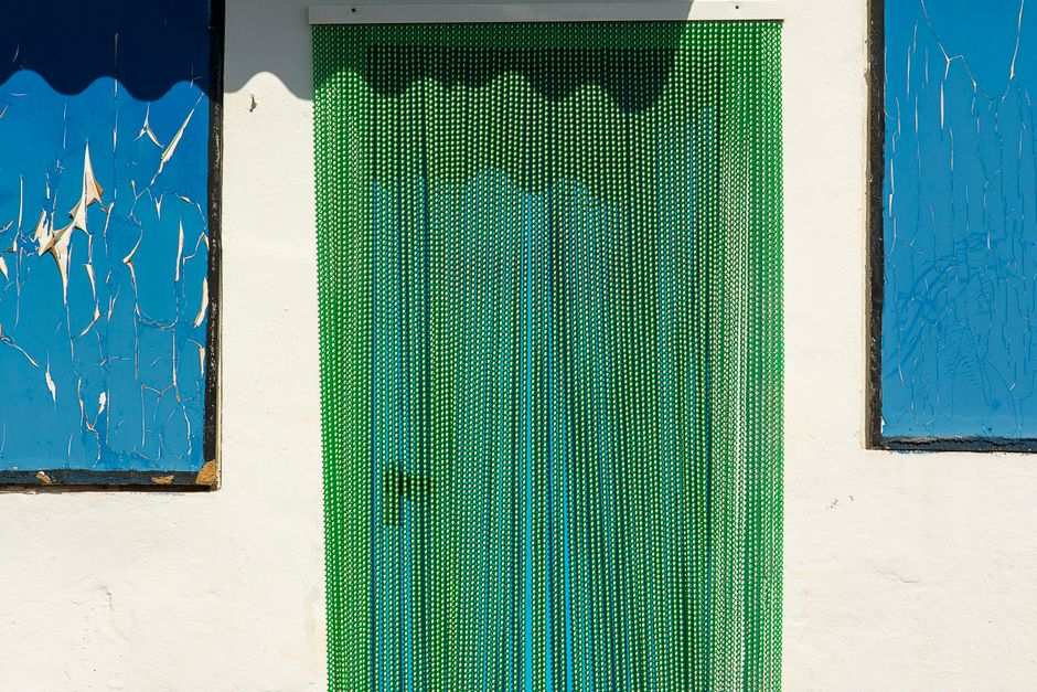 Holographic Beaded Doorway Curtain