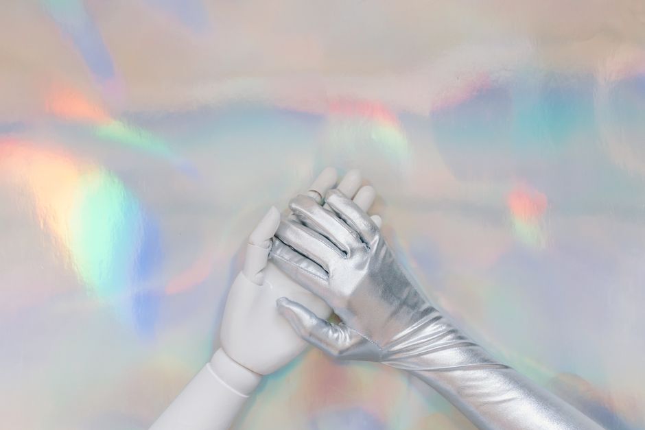 Holographic Gemini Nails