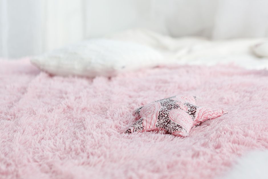 Hot Pink Fuzzy Throw Blanket