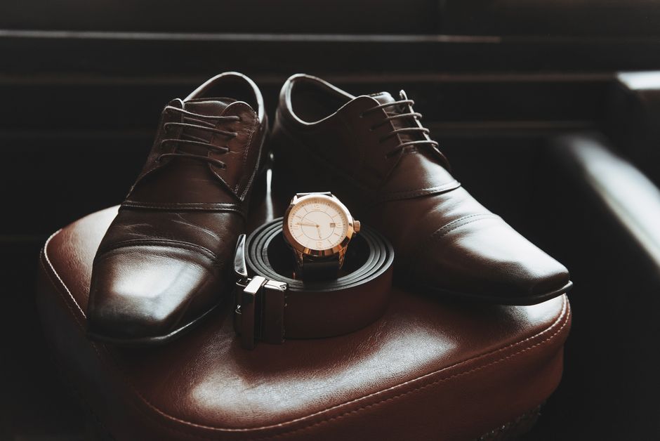 Leather Valet Tray and Organizer