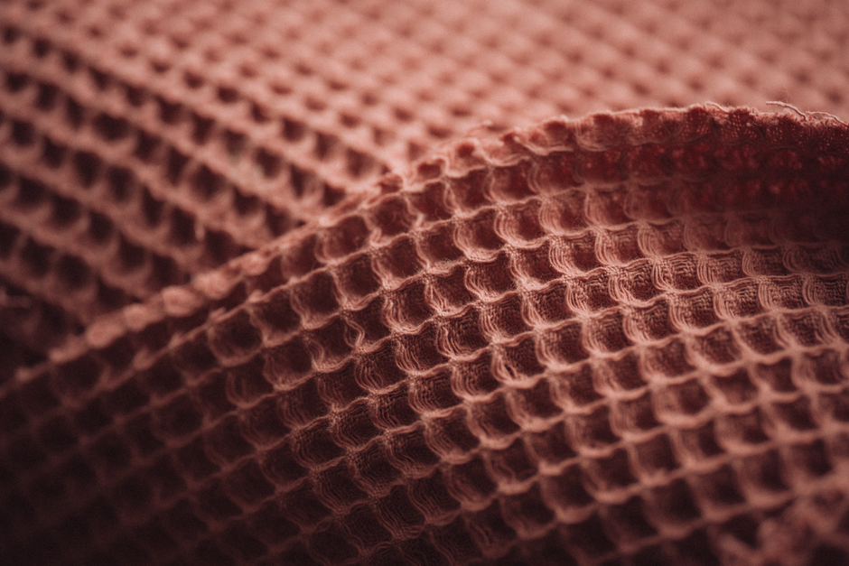 Lightweight Cotton Waffle Blanket