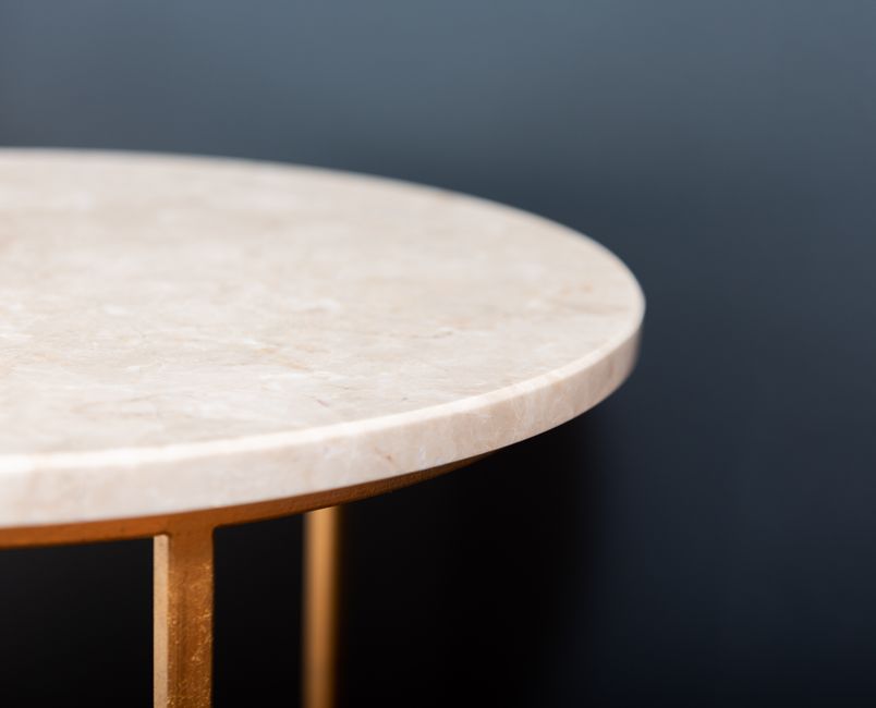Marble Pedestal Side Table