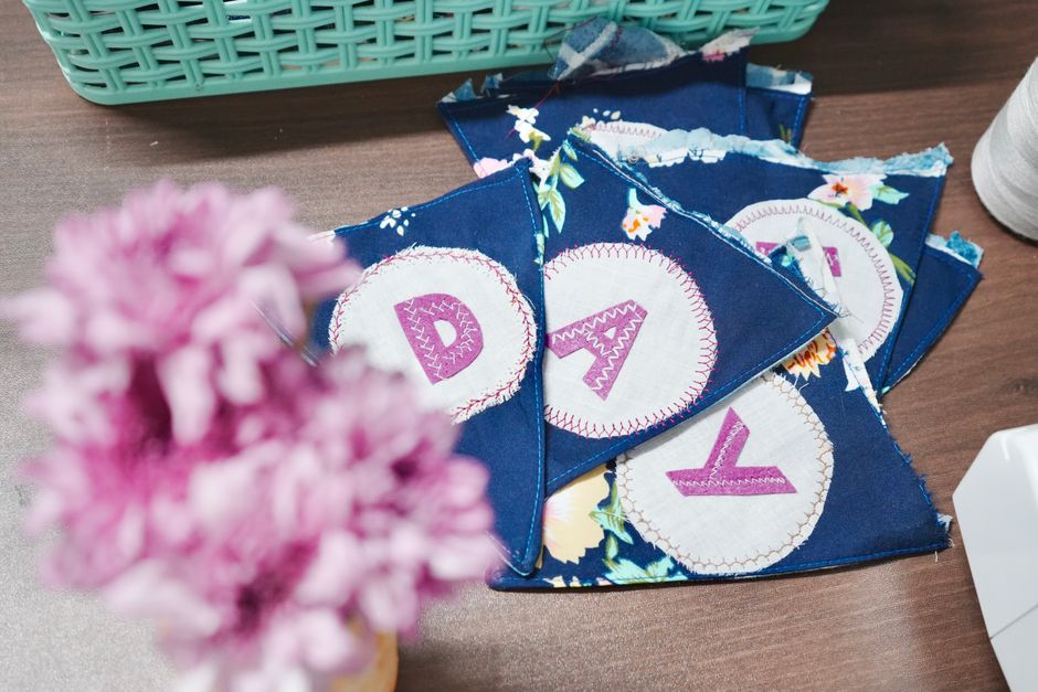 Miniature Clothespin Photo and Letter Banner