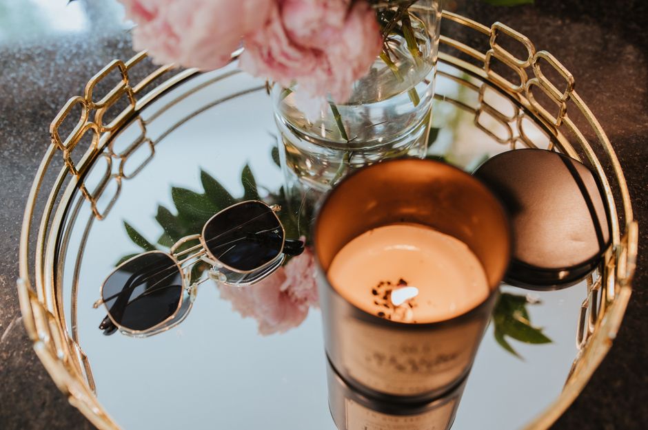 Mirrored Accent Tray