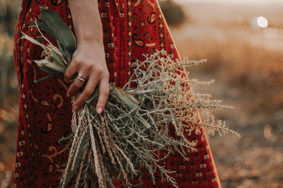 Natural Dried Wheat Bundle