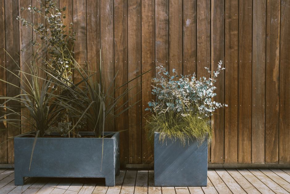 Navy Blue Ceramic Planters
