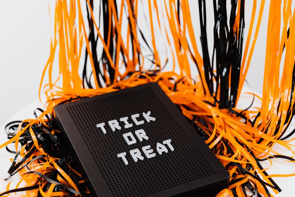 Orange and Black Bath Mat
