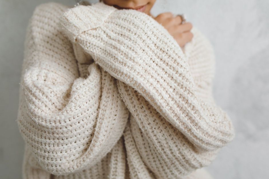 Oversized Knit Throw Blanket