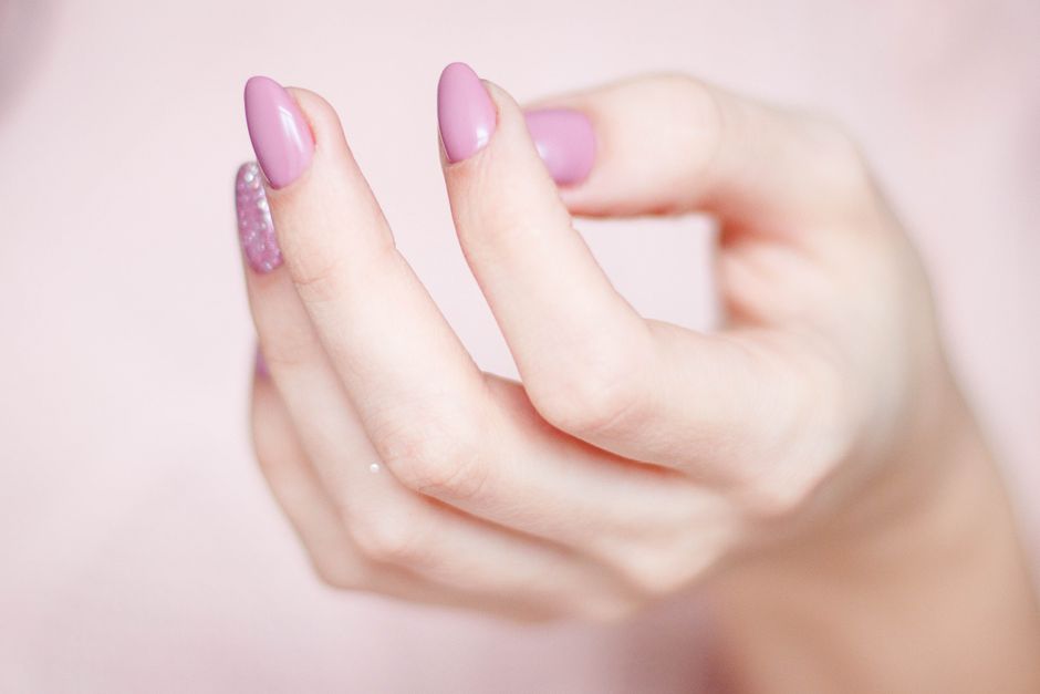 Pastel Ombre with Glitter Tips