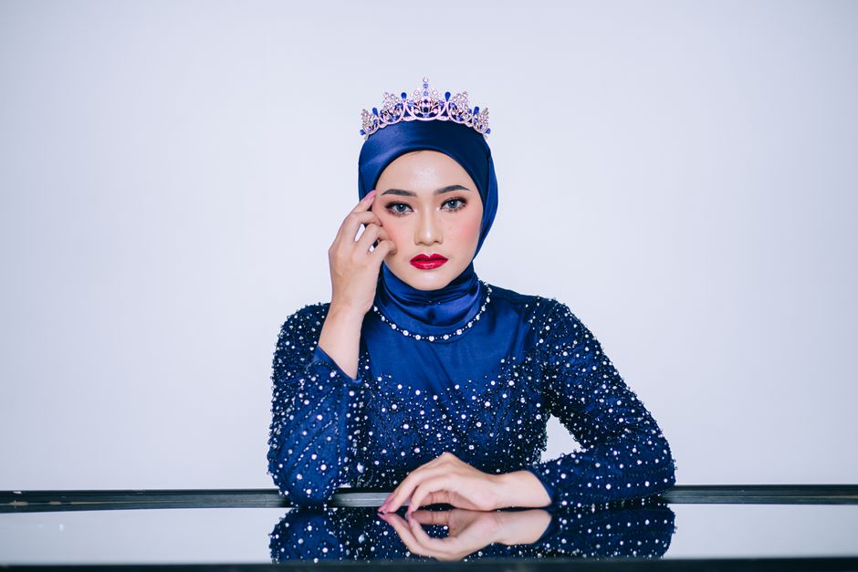 Pearl-Embellished Senior Crown