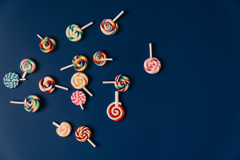 Red, White, and Blue Swirl Press-Ons