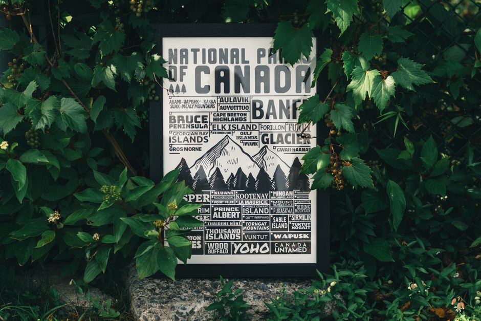 Retro National Park Typography Poster