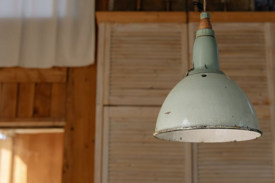 Rustic Iron and Wood Pendant Light