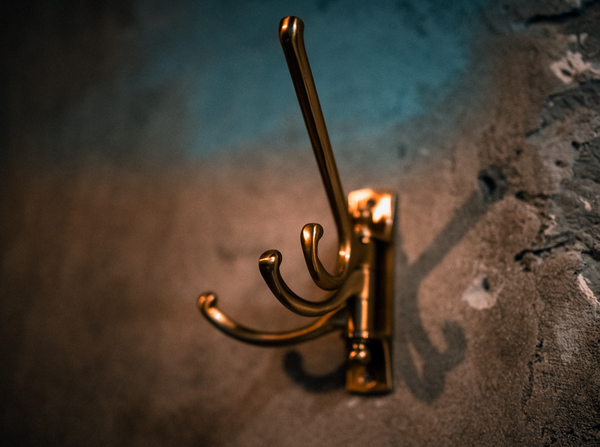 Rustic Metal Acorn Wall Hooks