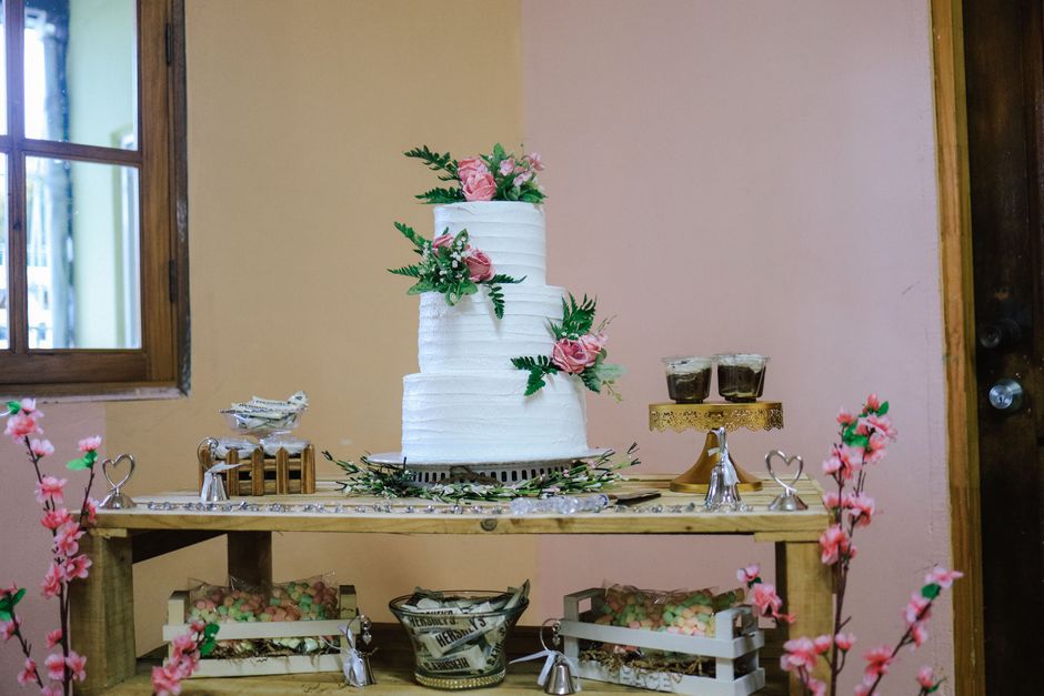 Rustic Metal Tiered Stand