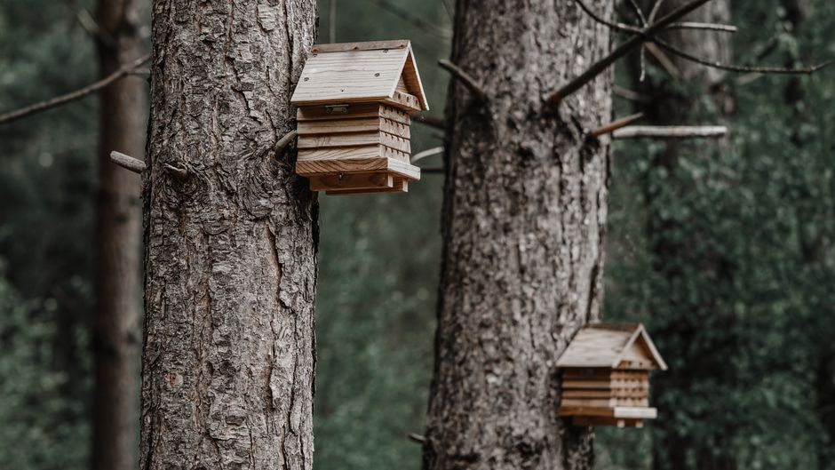 Rustic Pallet Wood Hanging Birdhouse
