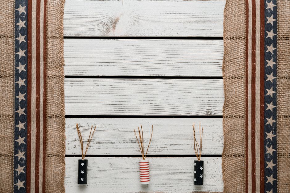 Rustic Wooden Firecracker Decor