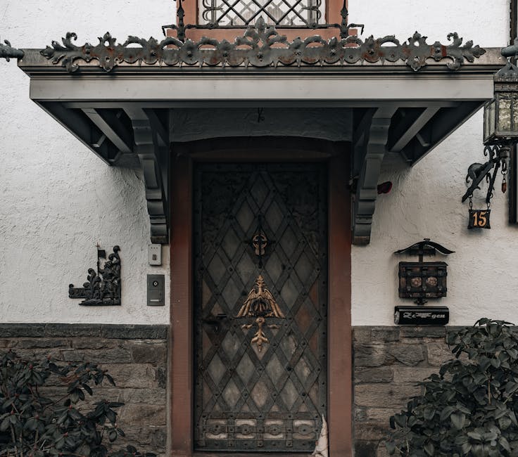 Rustic Wrought Iron Canopy