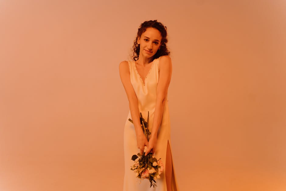 Satin Slip Dress with Side Slit