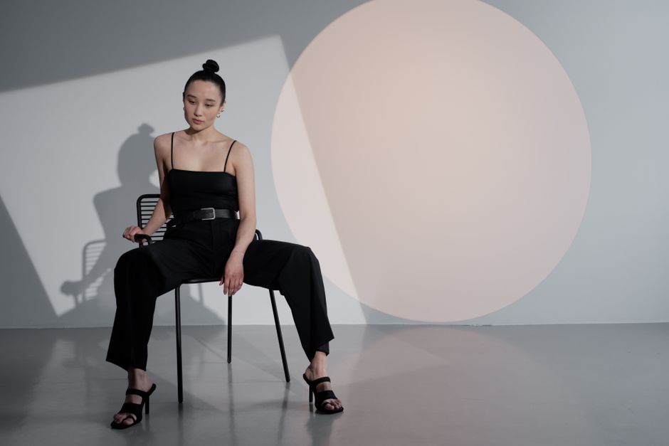 Sleek Black Jumpsuit with Belted Waist