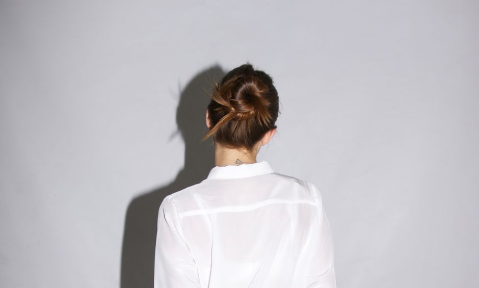 Slicked-Back Low Bun